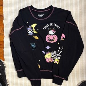 Sanrio Black and Pink Hello Kitty Sweatshirt